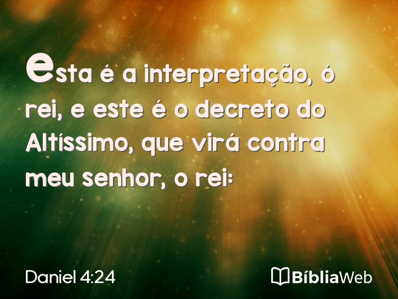 Daniel 4:24 em imagem para compartilhar