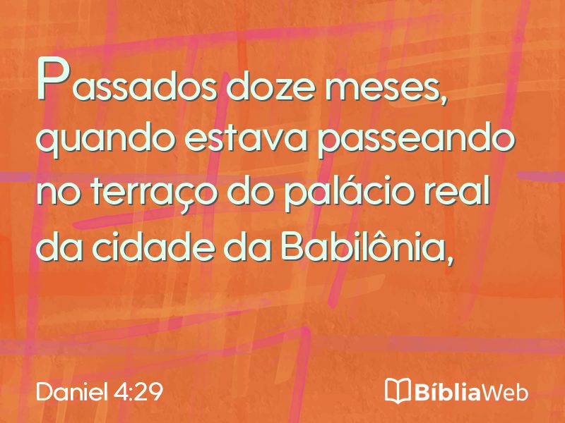 Daniel 4:29 em imagem para compartilhar
