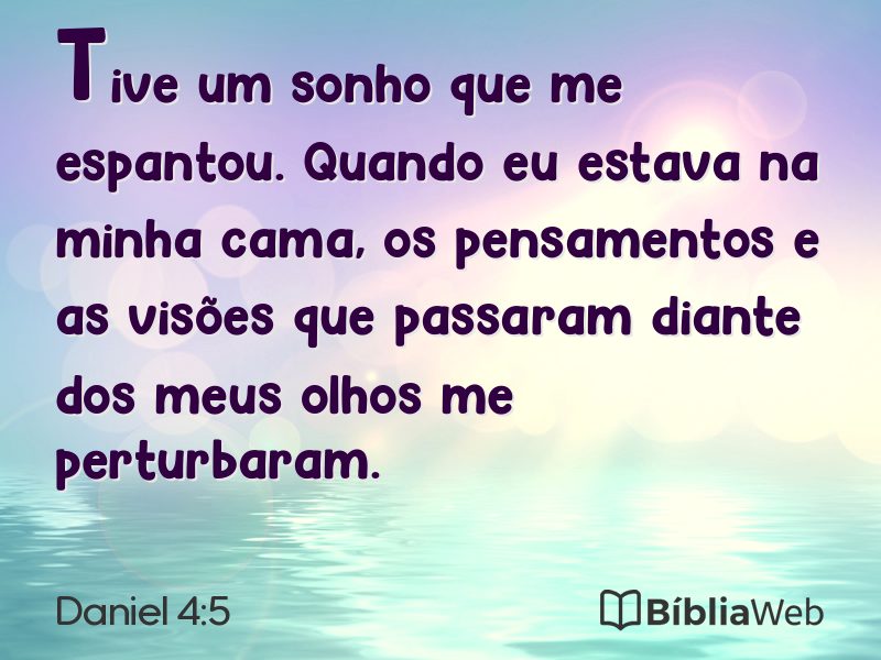 Daniel 4:5 em imagem para compartilhar