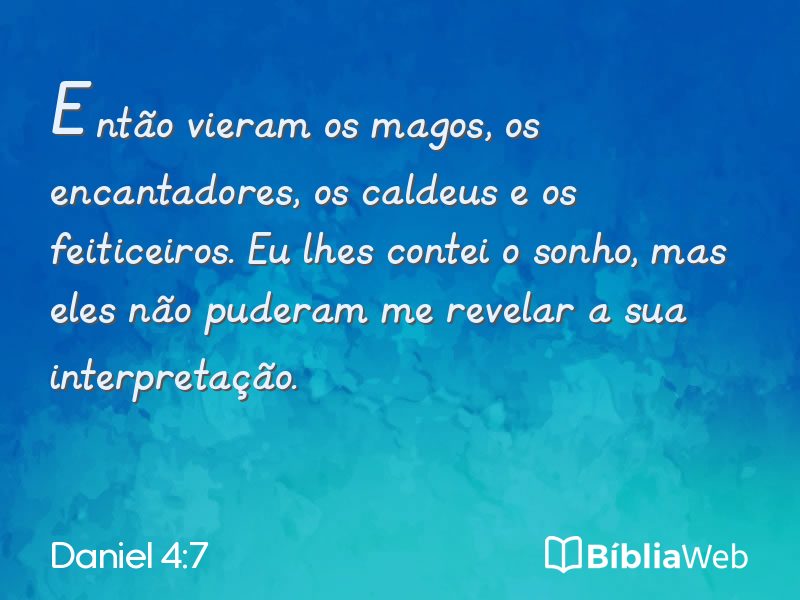 Daniel 4:7 em imagem para compartilhar