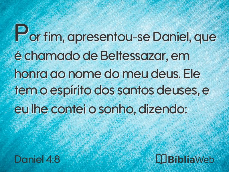 Daniel 4:8 em imagem para compartilhar