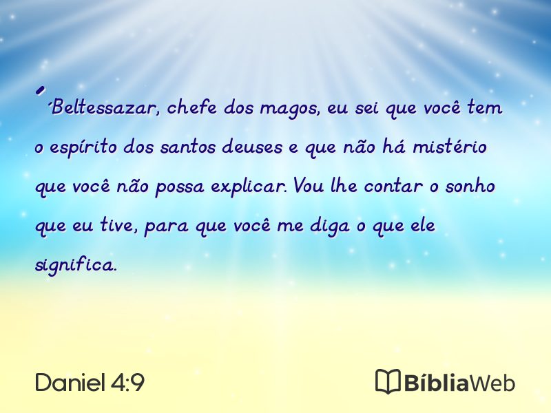 Daniel 4:9 em imagem para compartilhar