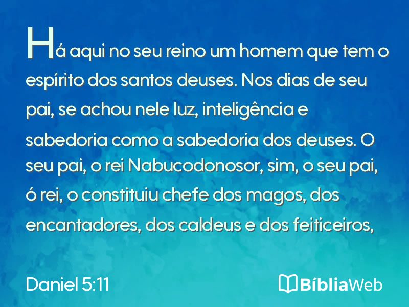 Daniel 5:11 em imagem para compartilhar