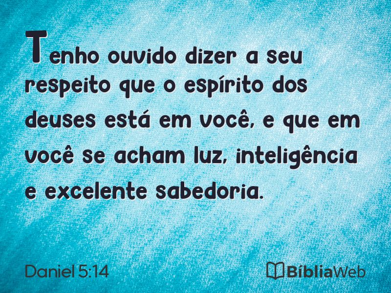 Daniel 5:14 em imagem para compartilhar
