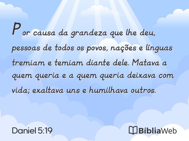 Daniel 5:19 em imagem para compartilhar