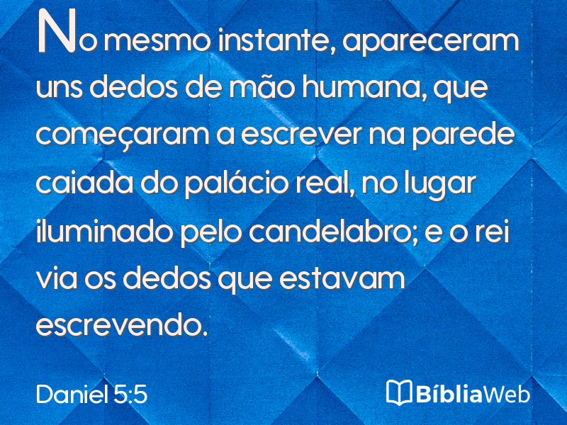Daniel 5:5 em imagem para compartilhar