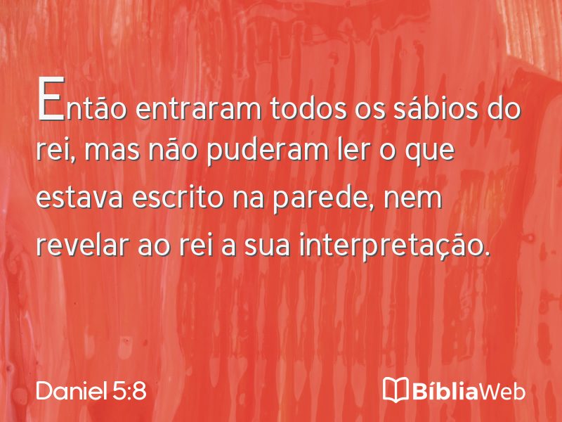 Daniel 5:8 em imagem para compartilhar