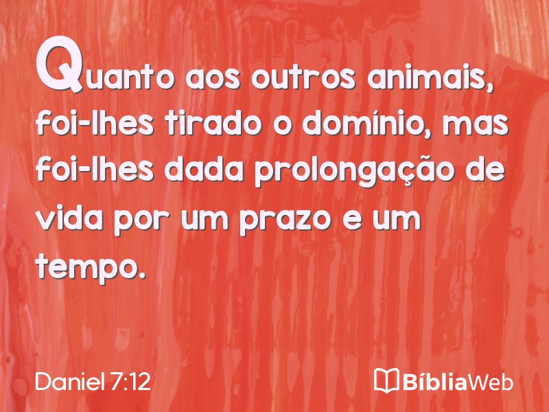 Daniel 7:12 em imagem para compartilhar