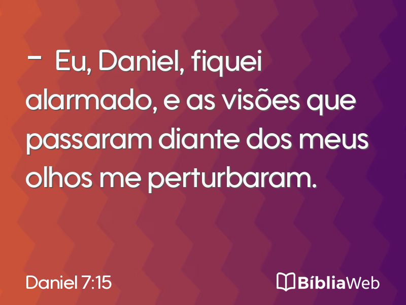 Daniel 7:15 em imagem para compartilhar