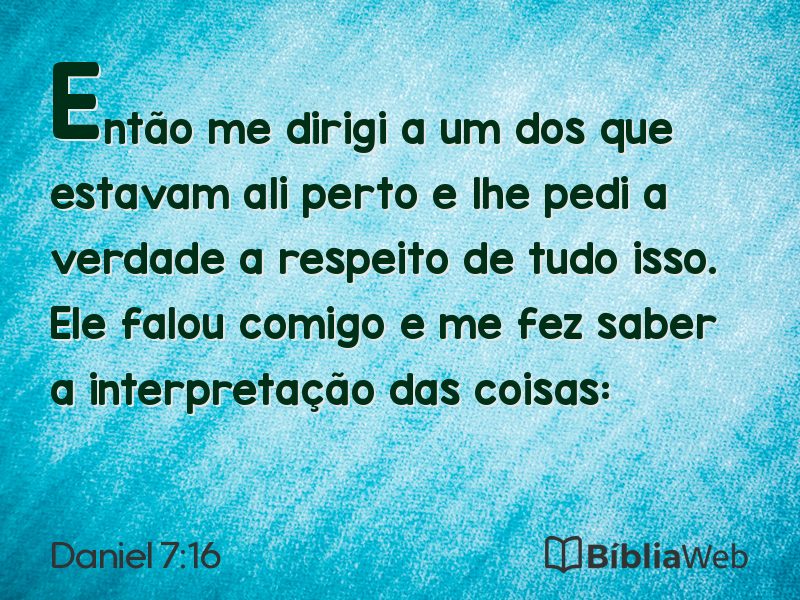 Daniel 7:16 em imagem para compartilhar