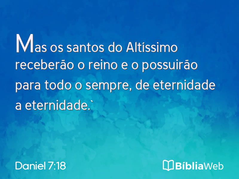 Daniel 7:18 em imagem para compartilhar