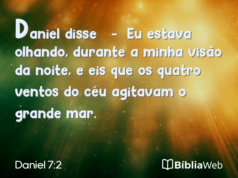Daniel 7:2 em imagem para compartilhar