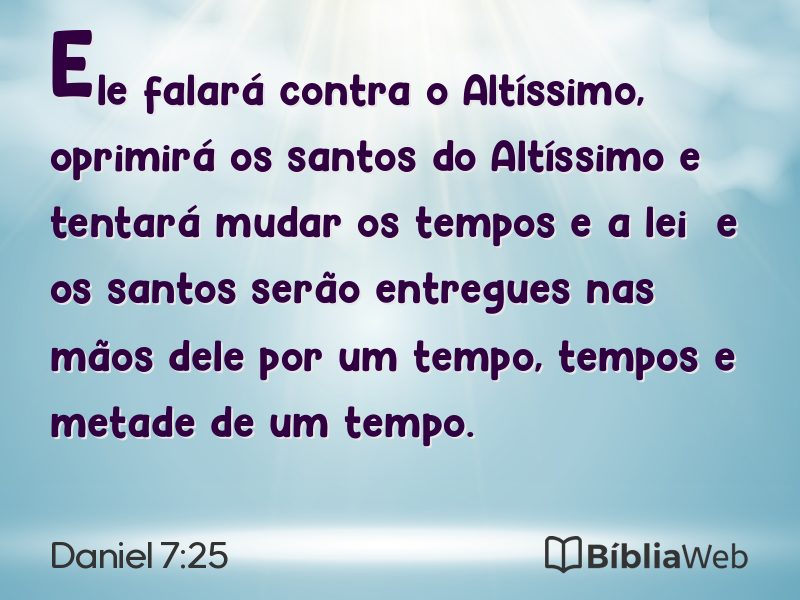 Daniel 7:25 em imagem para compartilhar