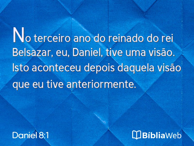 Daniel 8:1 em imagem para compartilhar