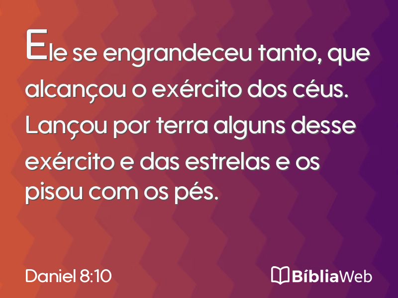 Daniel 8:10 em imagem para compartilhar