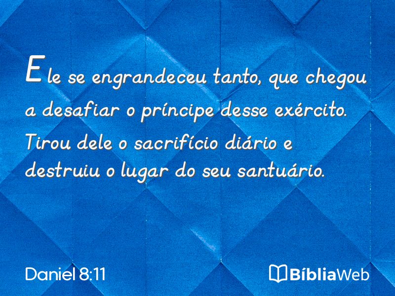 Daniel 8:11 em imagem para compartilhar