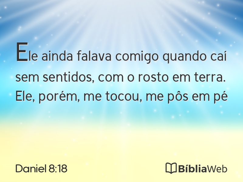 Daniel 8:18 em imagem para compartilhar