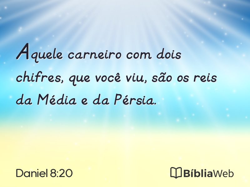 Daniel 8:20 em imagem para compartilhar