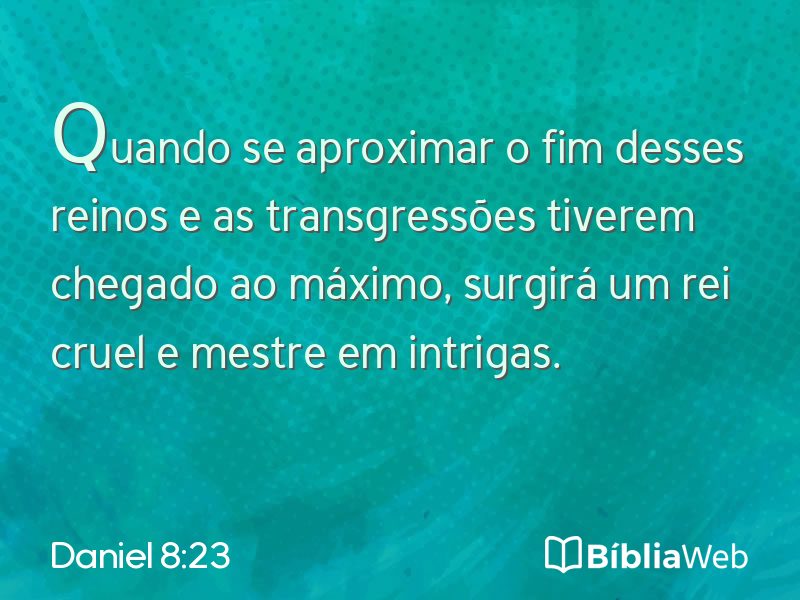 Daniel 8:23 em imagem para compartilhar