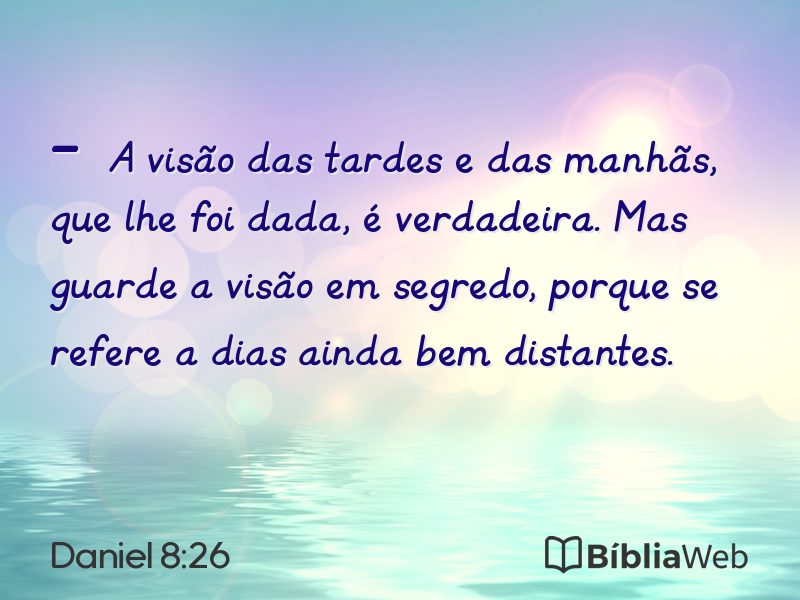 Daniel 8:26 em imagem para compartilhar