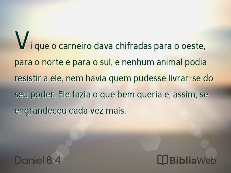 Daniel 8:4 em imagem para compartilhar