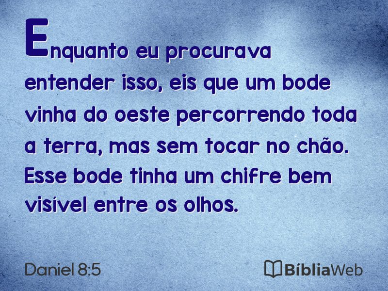Daniel 8:5 em imagem para compartilhar