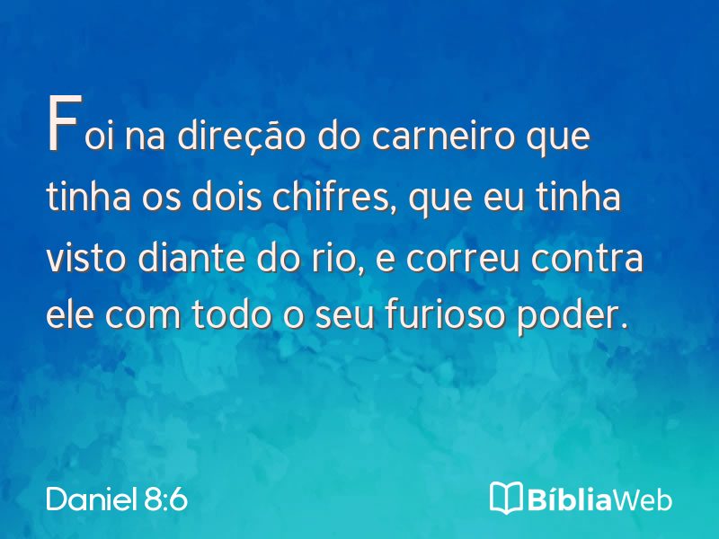 Daniel 8:6 em imagem para compartilhar