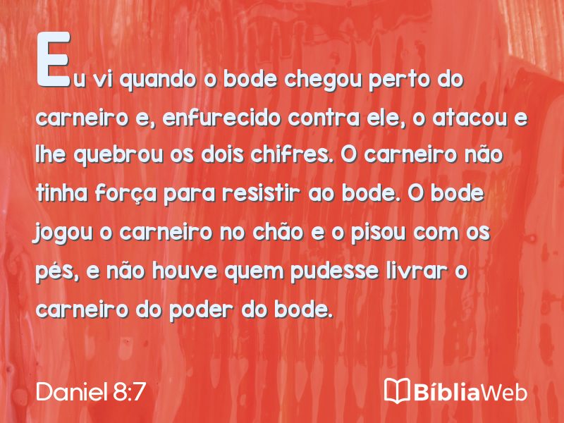 Daniel 8:7 em imagem para compartilhar