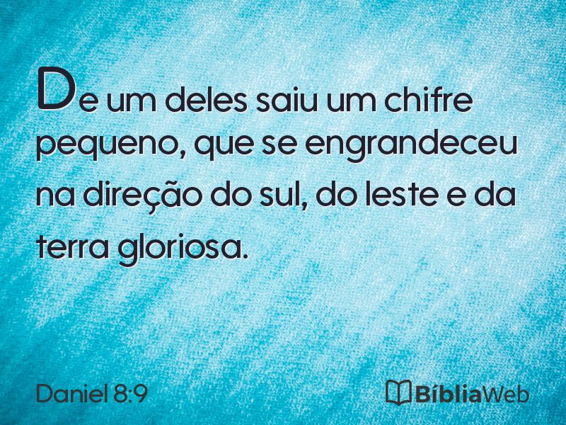 Daniel 8:9 em imagem para compartilhar