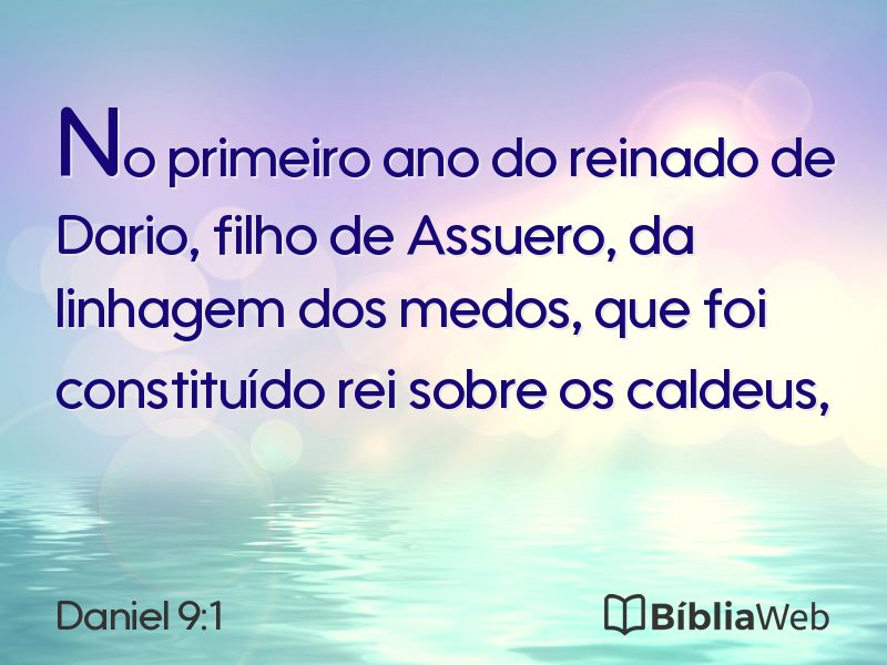Daniel 9:1 em imagem para compartilhar