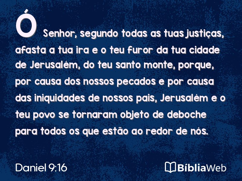 Daniel 9:16 em imagem para compartilhar