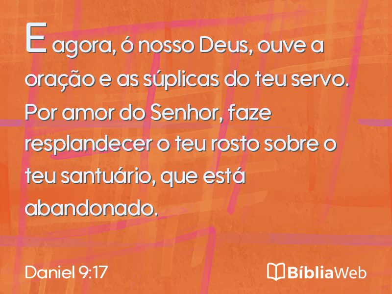 Daniel 9:17 em imagem para compartilhar