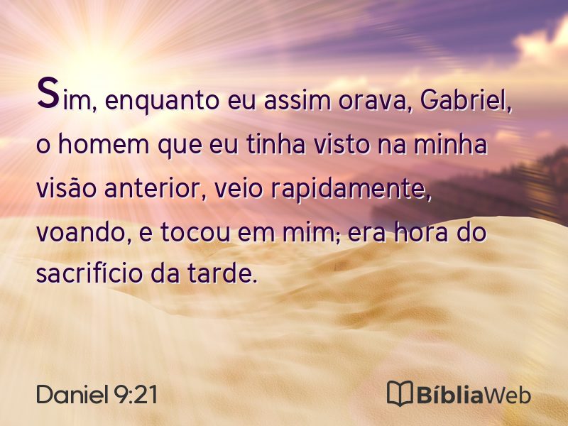Daniel 9:21 em imagem para compartilhar
