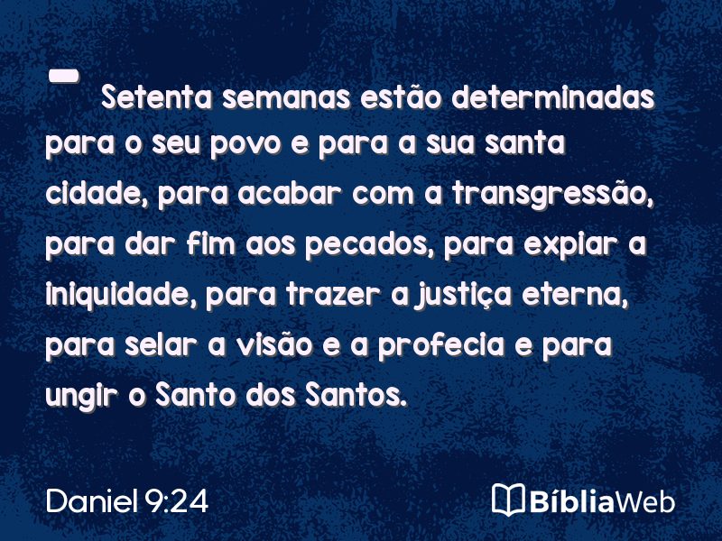 Daniel 9:24 em imagem para compartilhar