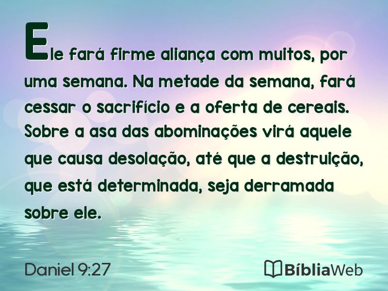 Daniel 9:27 em imagem para compartilhar