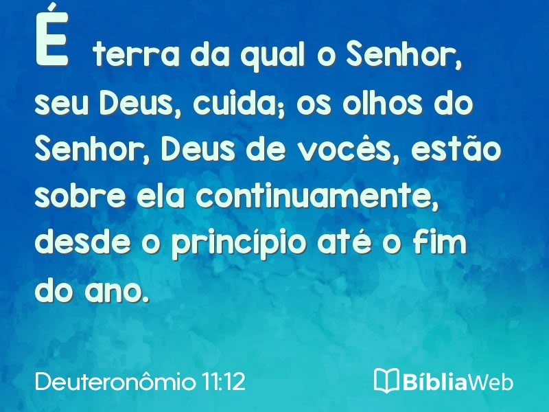 Deuteronômio 11:12 em imagem para compartilhar