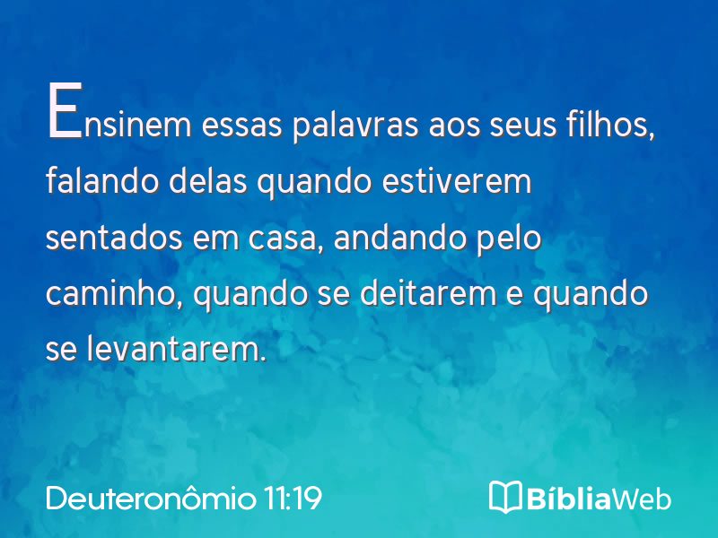 Deuteronômio 11:19 em imagem para compartilhar