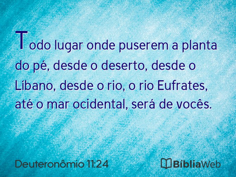 Deuteronômio 11:24 em imagem para compartilhar