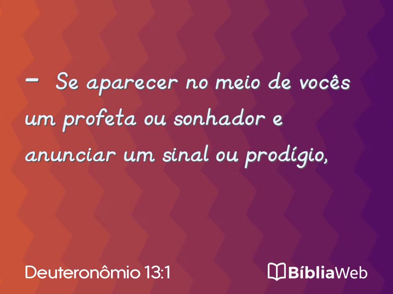 Deuteronômio 13:1 em imagem para compartilhar