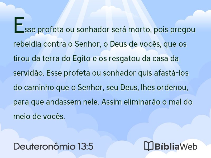 Deuteronômio 13:5 em imagem para compartilhar