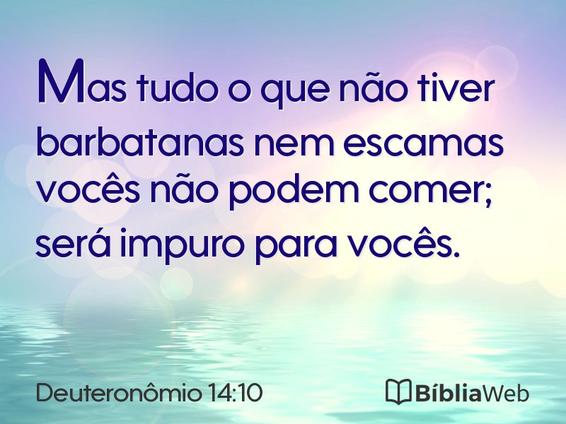 Deuteronômio 14:10 em imagem para compartilhar
