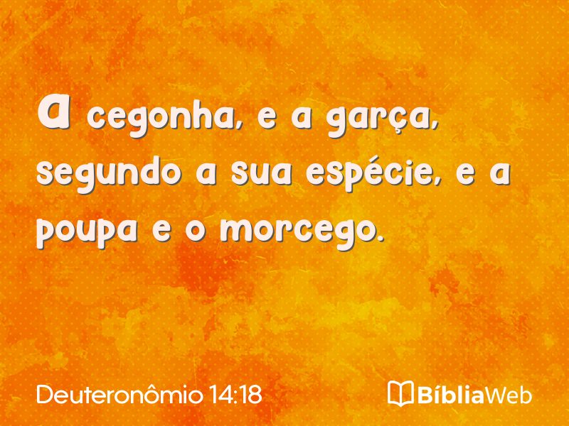 Deuteronômio 14:18 em imagem para compartilhar