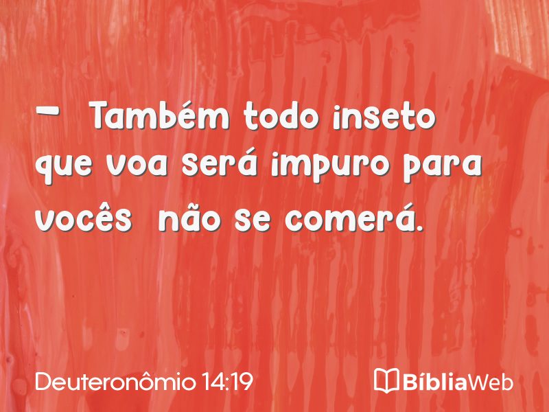 Deuteronômio 14:19 em imagem para compartilhar
