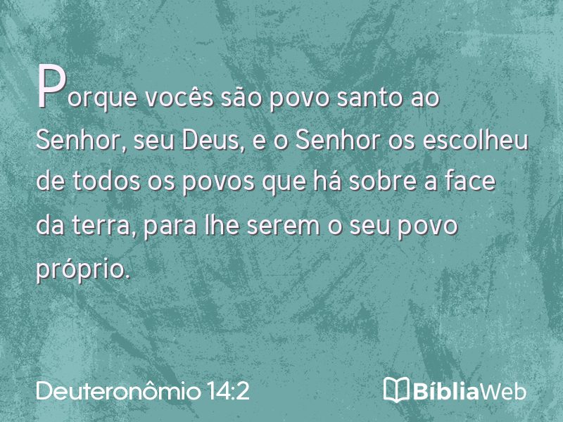 Deuteronômio 14:2 em imagem para compartilhar
