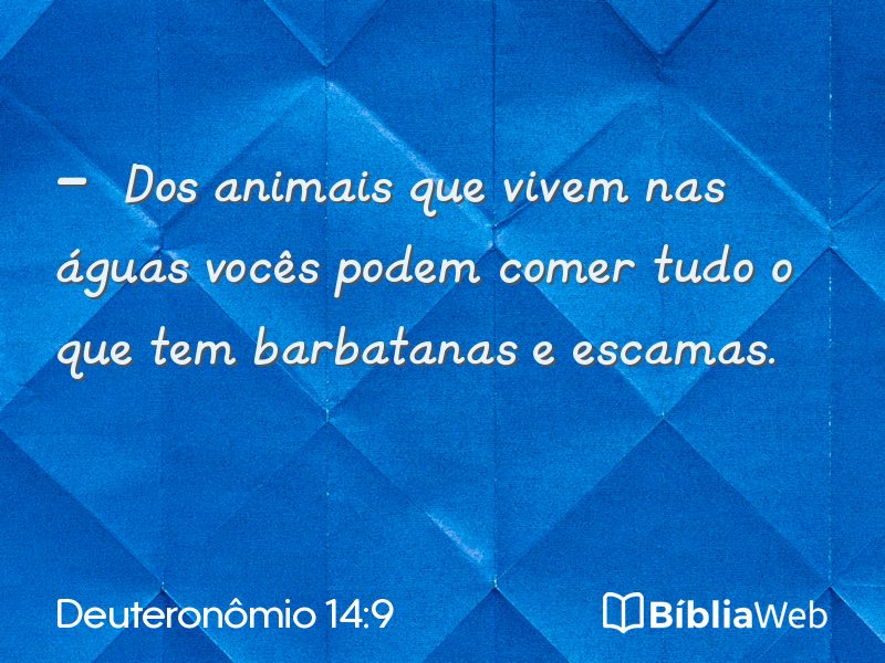 Deuteronômio 14:9 em imagem para compartilhar