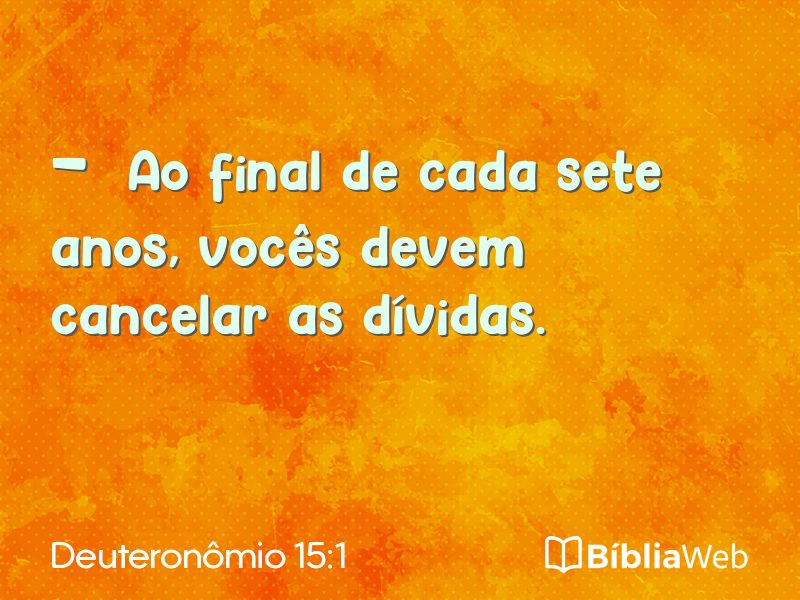 Deuteronômio 15:1 em imagem para compartilhar