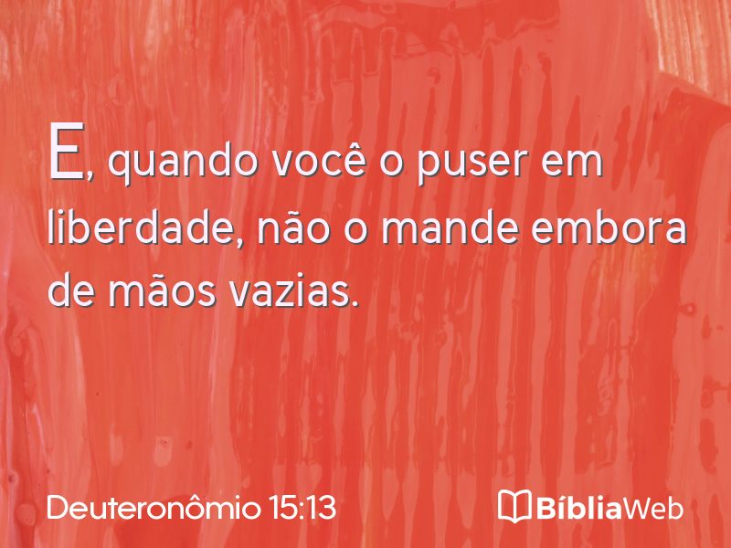 Deuteronômio 15:13 em imagem para compartilhar