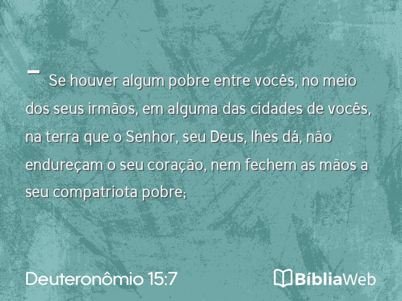 Deuteronômio 15:7 em imagem para compartilhar