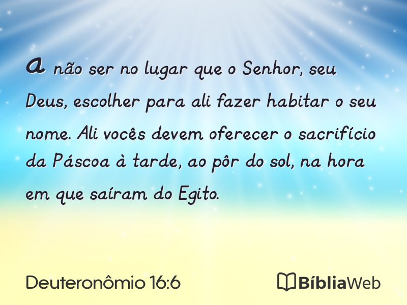 Deuteronômio 16:6 em imagem para compartilhar
