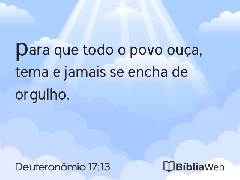 Deuteronômio 17:13 em imagem para compartilhar